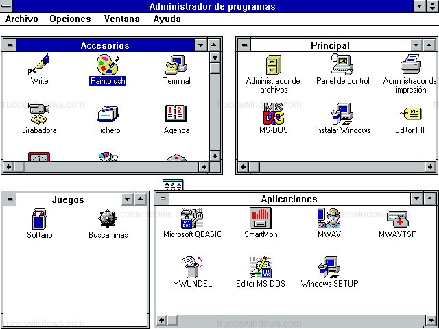 Administrador de Programas de Windows 3.1 Administrador de Programas de Windows 3.1