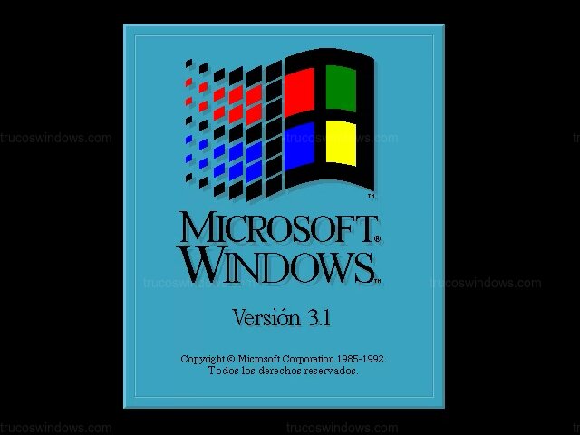 Pantalla de Arranque de Windows 3.1 (1992) Pantalla de Arranque de Windows 3.1 (1992)