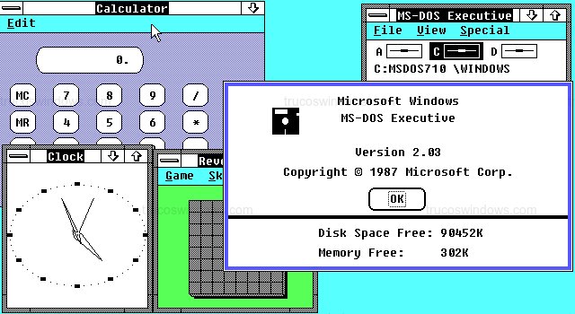Ventana Información del Sistema de Windows 2.03
