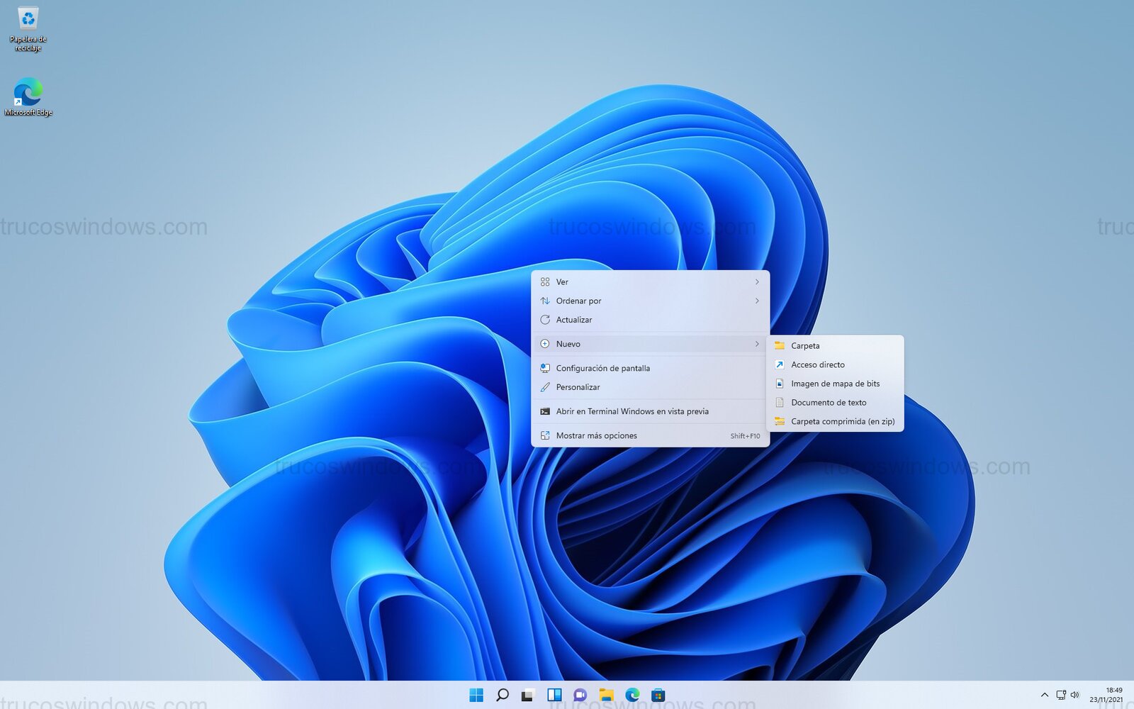 Menú Contextual Rediseñado de Windows 11