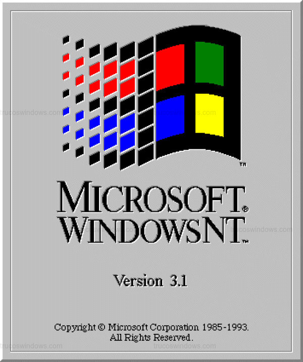 Pantalla de Arranque de Windows NT 3.1 (NT Kernel)