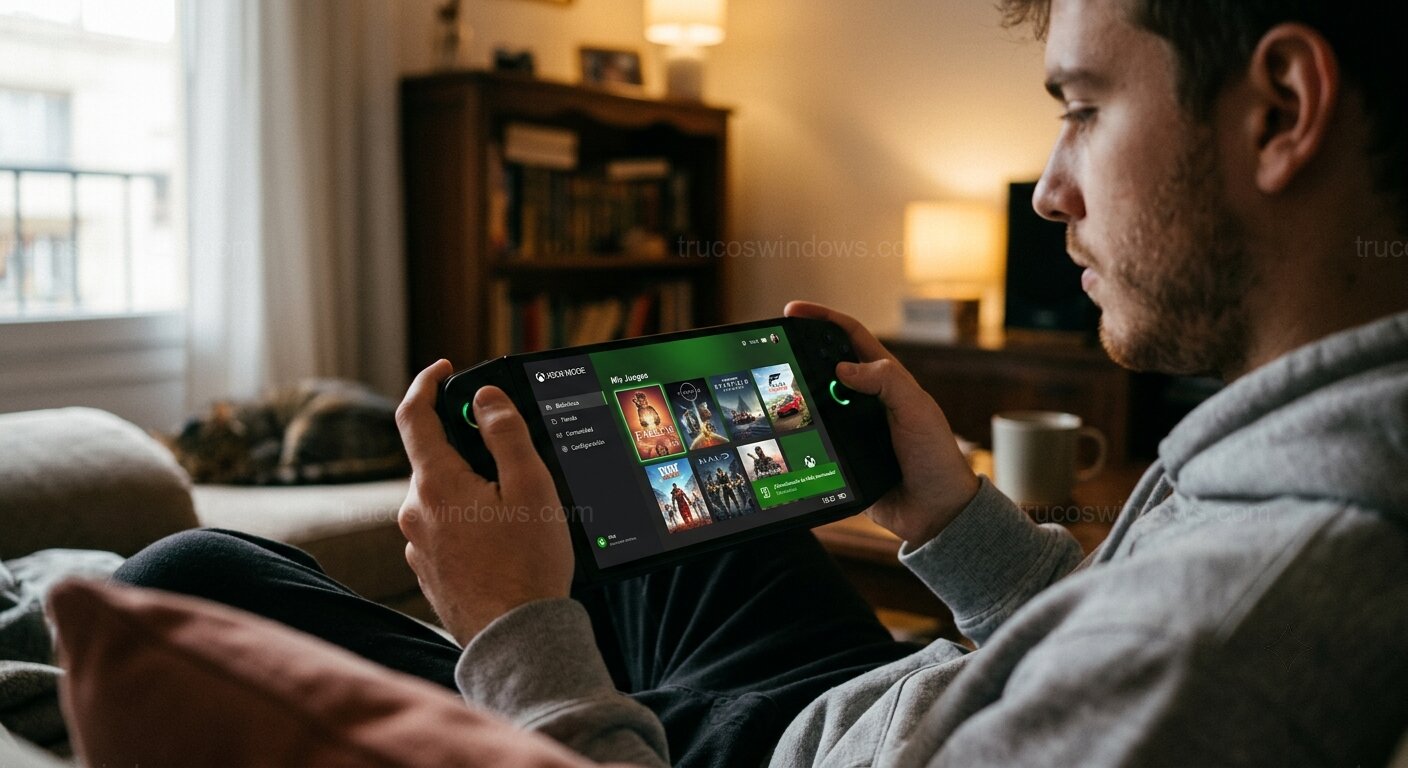 Interfaz Xbox Mode 2026