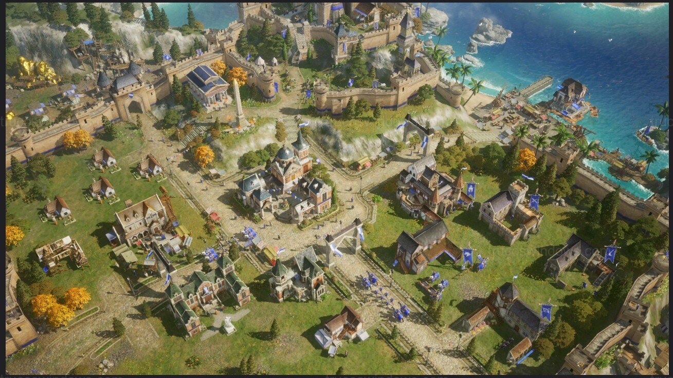 Vista de ciudad en Age of Empires Mobile