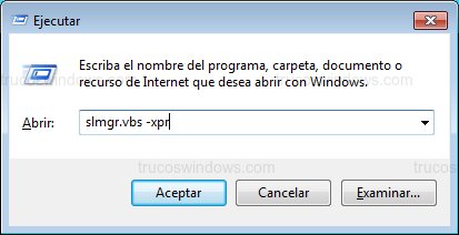 Ejecutar Comando Activación