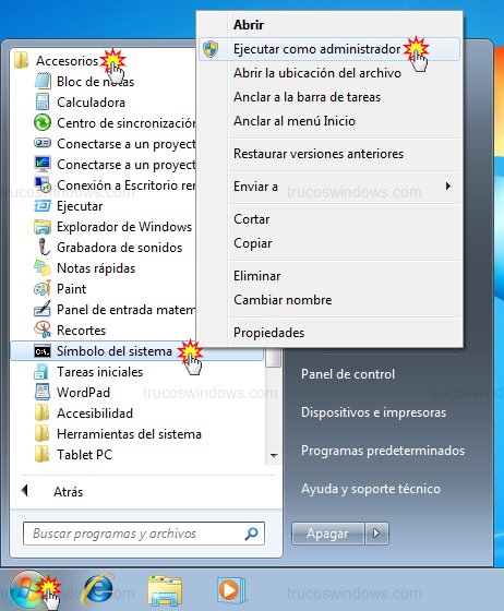 Ejecutar CMD Administrador