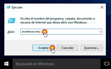 Abrir visor de eventos