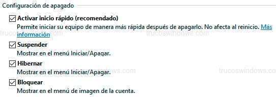 Configuración inicio rápido Windows