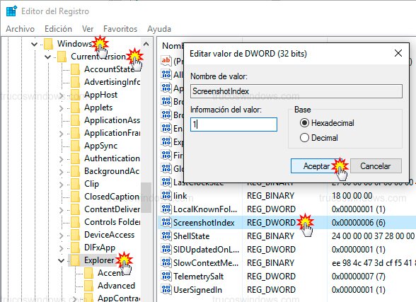 Editar registro ScreenshotIndex Editar registro ScreenshotIndex