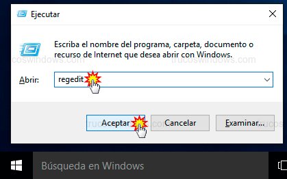 Abrir registro de Windows