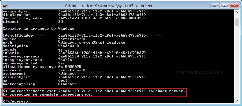 Forzar modo seguro Forzar modo seguro