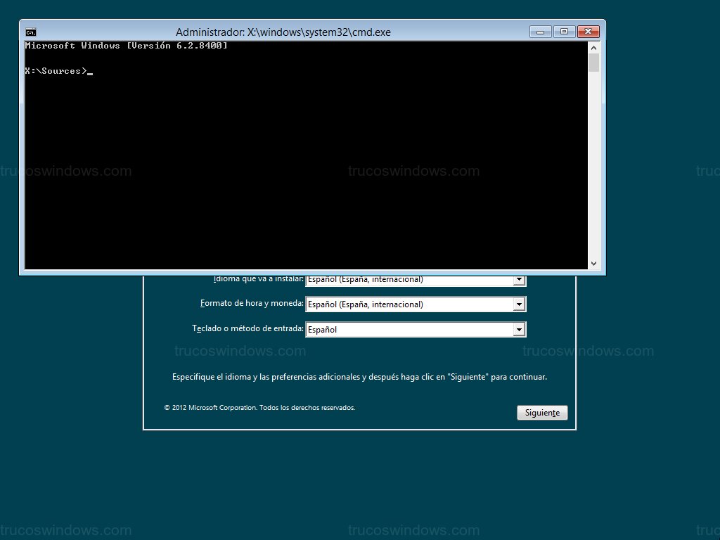 CMD desde instalación CMD desde instalación