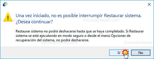 Aviso de no interrupción