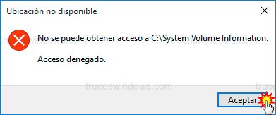 Acceso denegado carpeta