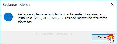 Restauración completada