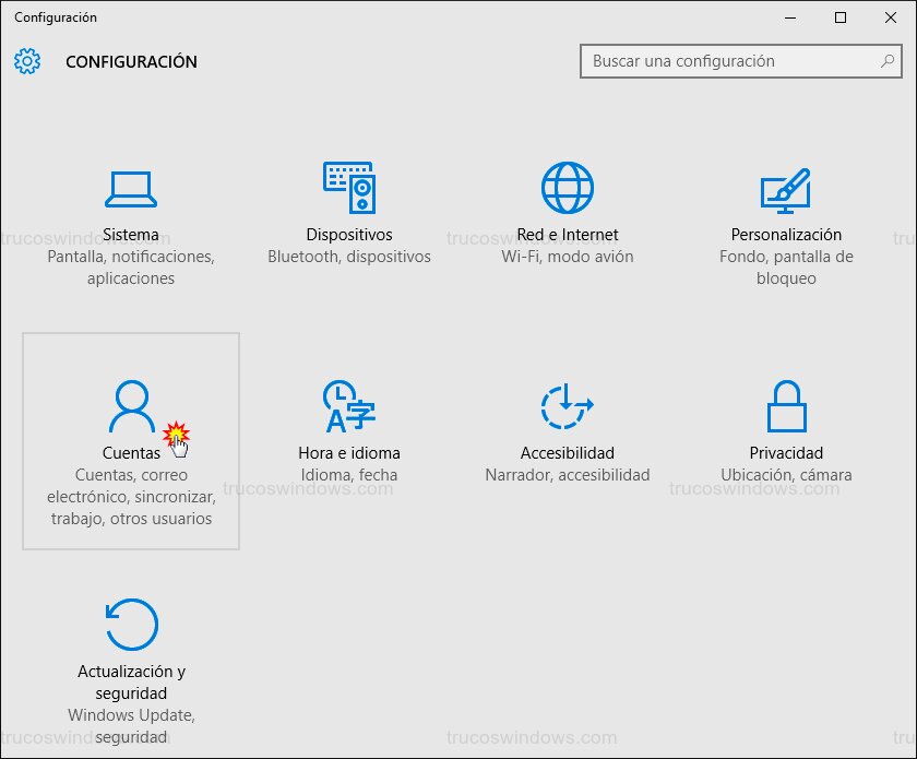Menú Cuentas Menú Cuentas