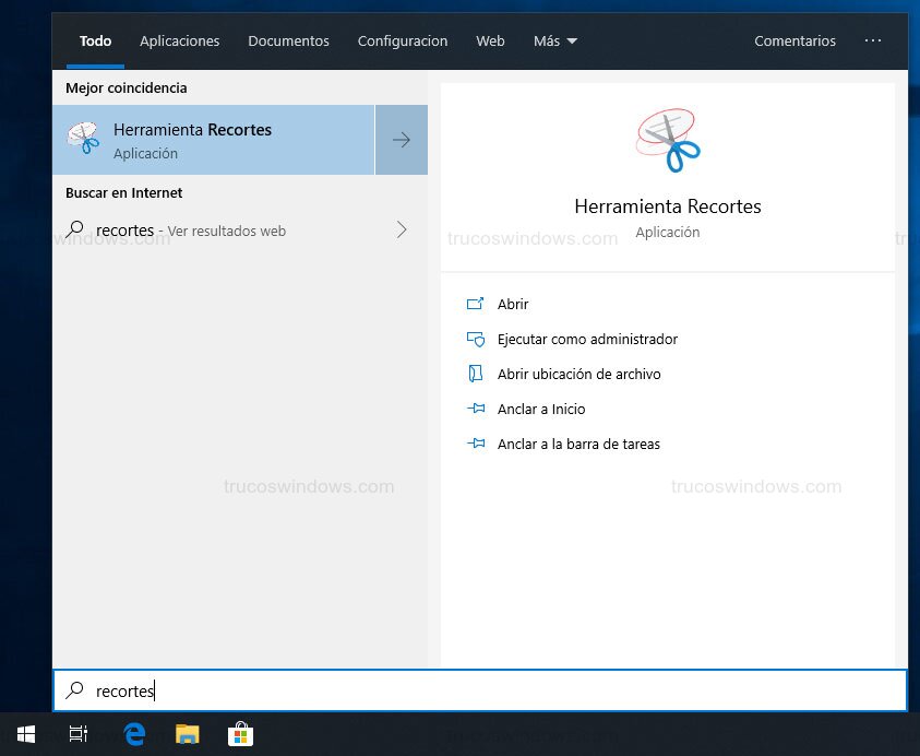 Búsqueda mediante teclado