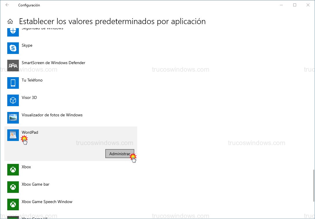Administrar por programa