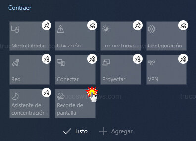 Quitar botones del panel Quitar botones del panel