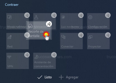 Reordenar iconos de acceso Reordenar iconos de acceso