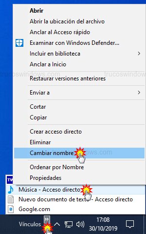 Renombrar vínculo Renombrar vínculo