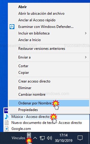 Ordenar lista vínculos Ordenar lista vínculos
