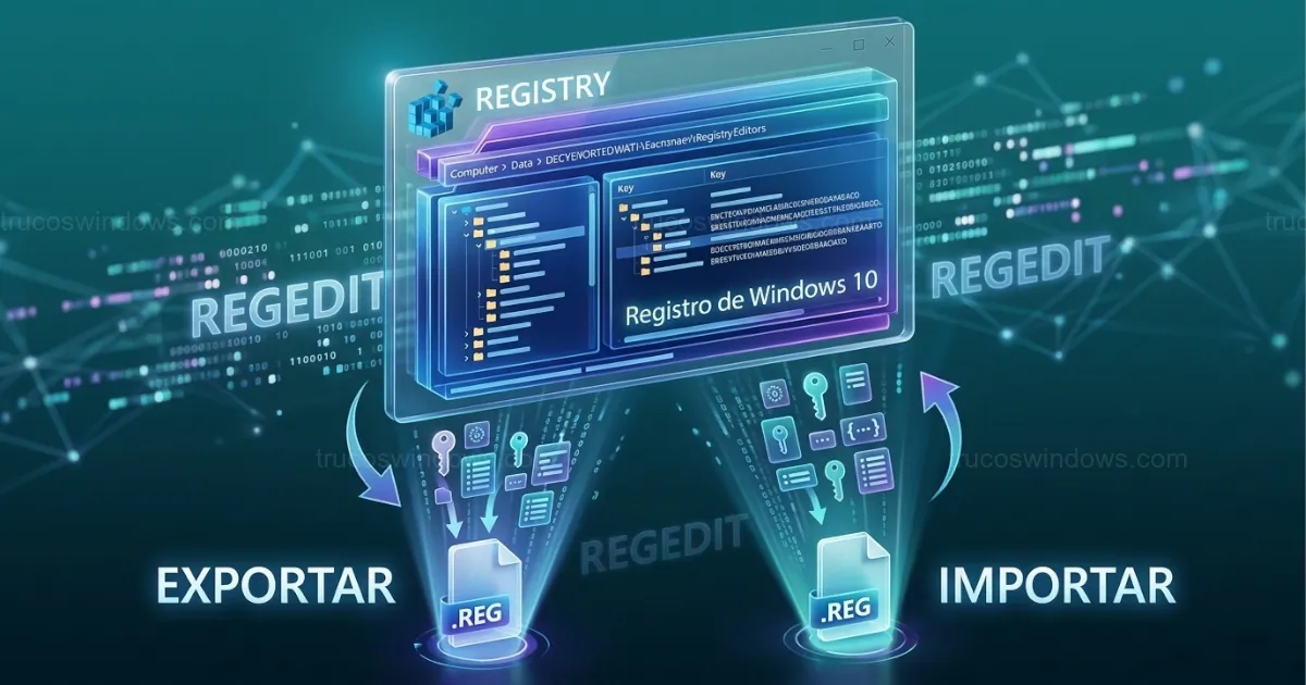 Cómo crear y restaurar una copia de seguridad del Registro de Windows