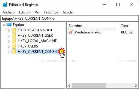 Seleccionar rama registro