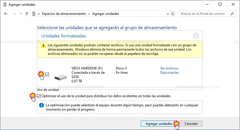 Agregar disco al RAID Agregar disco al RAID
