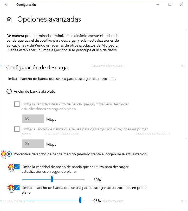 Limitar por porcentaje