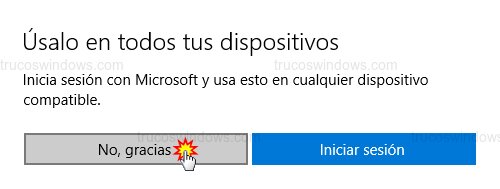 Omitir sincronización dispositivos