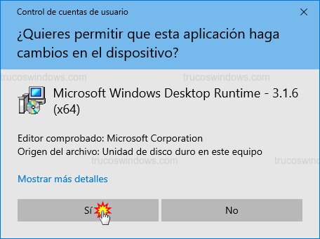 Instalación de Runtime .NET