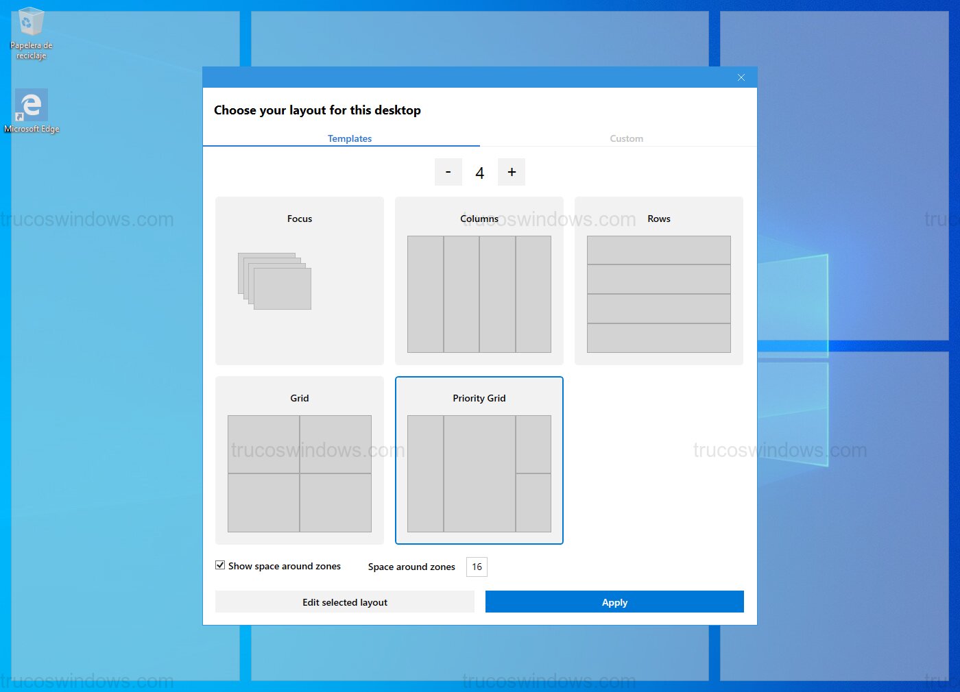 Configuración de FancyZones