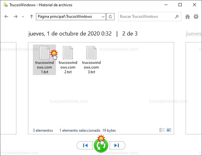 Navegador de historial