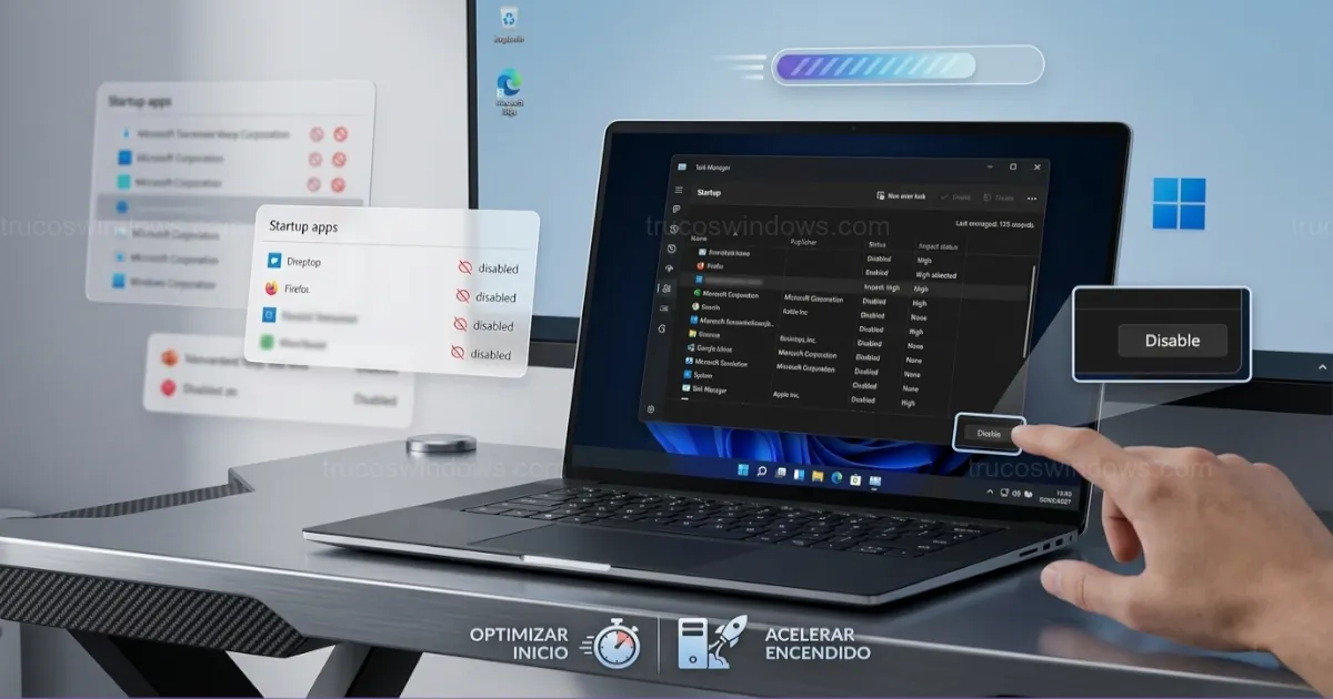 Cómo quitar aplicaciones del inicio de Windows 10 para arrancar más rápido