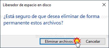 Confirmar eliminación de archivos