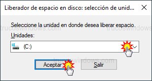 Selección de unidad de disco