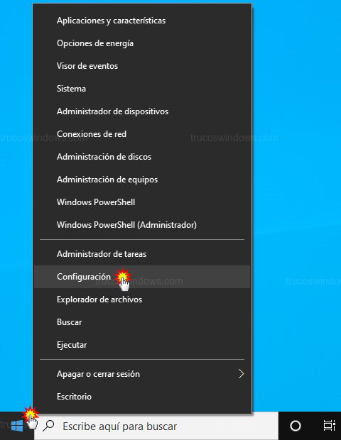 Abrir Configuración de Windows Abrir Configuración de Windows