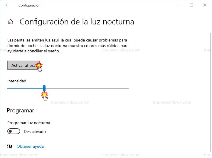 Ajuste de intensidad del filtro Ajuste de intensidad del filtro