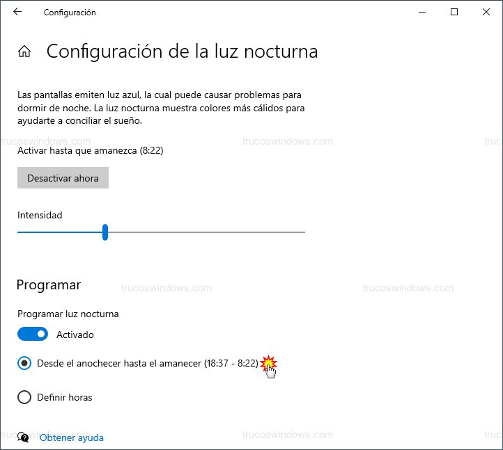 Programación solar automática Programación solar automática