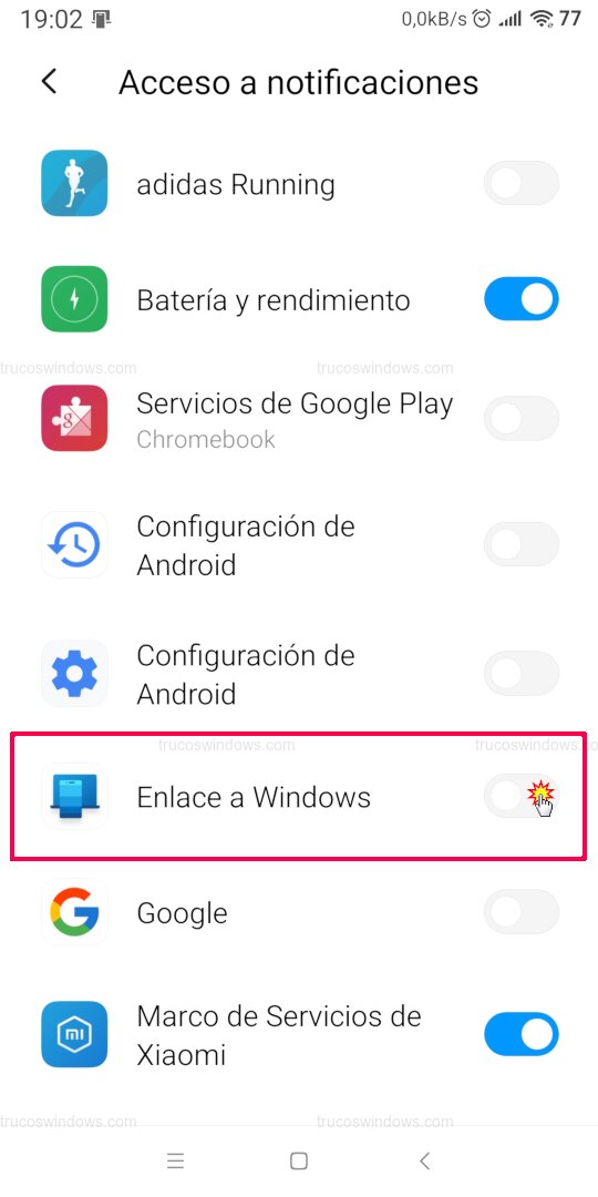 Acceso a notificaciones