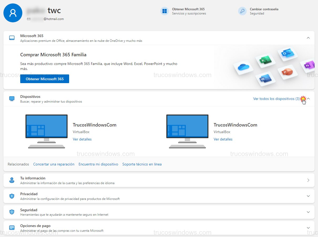 Gestión de dispositivos Microsoft