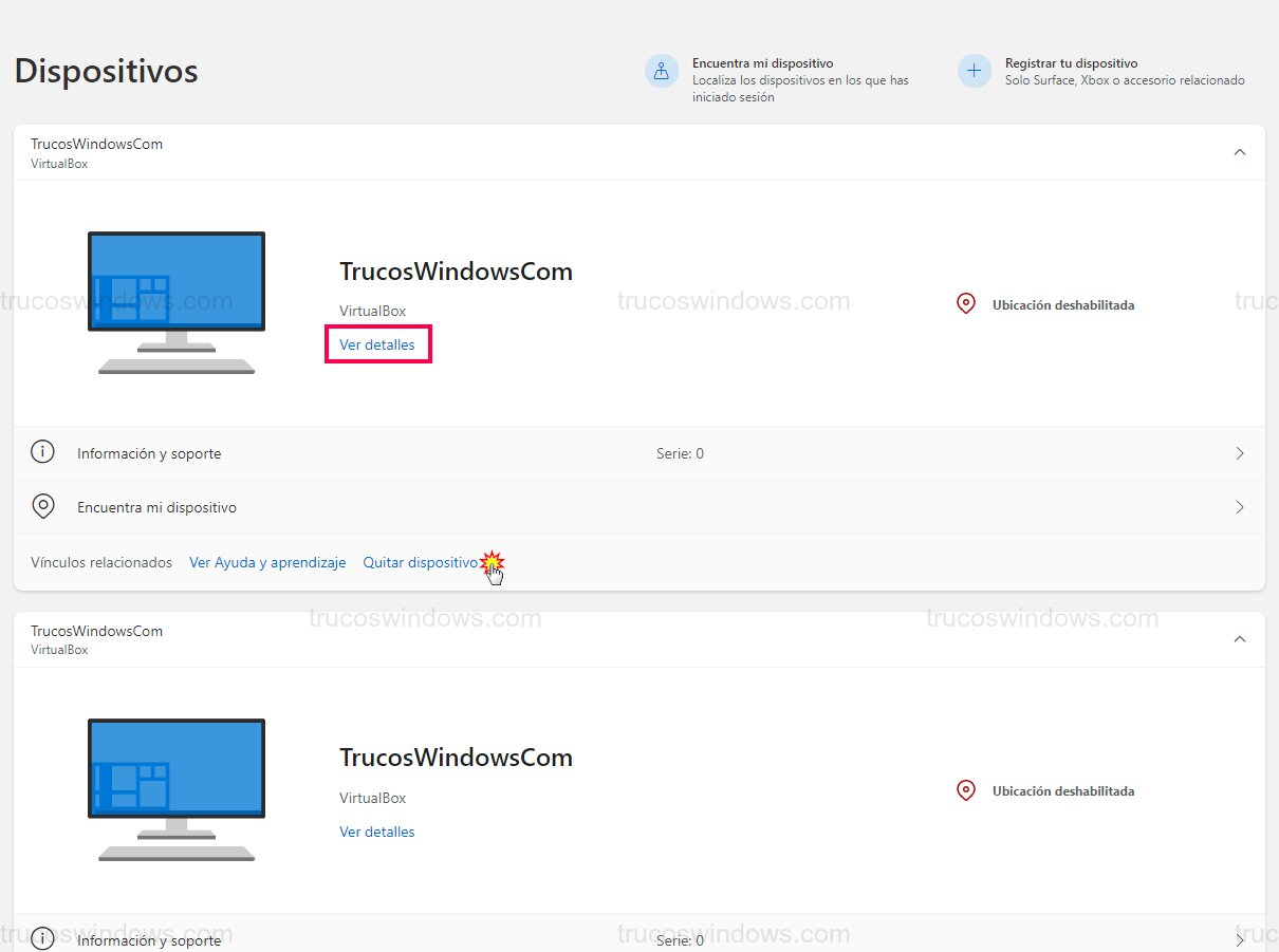 Proceso de eliminación de dispositivo