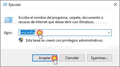 Ejecutar MSConfig