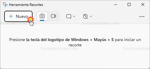 Iniciar captura de recorte