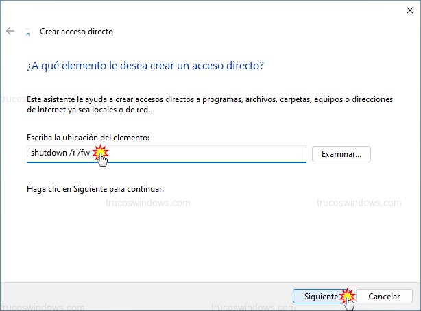 Comando shutdown firmware