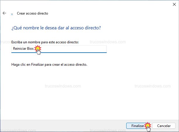 Nombrar acceso directo
