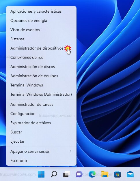 Abrir Administrador de dispositivos W11