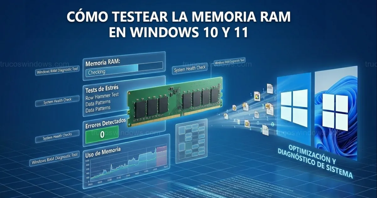 Testear Cómo testear la memoria RAM en Windows 10 y 11