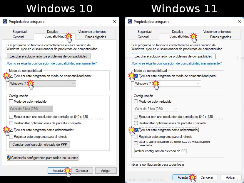 Activar modo compatibilidad (W10 y W11)