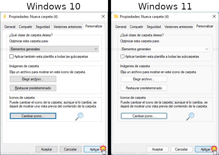 Aplicar icono personalizado